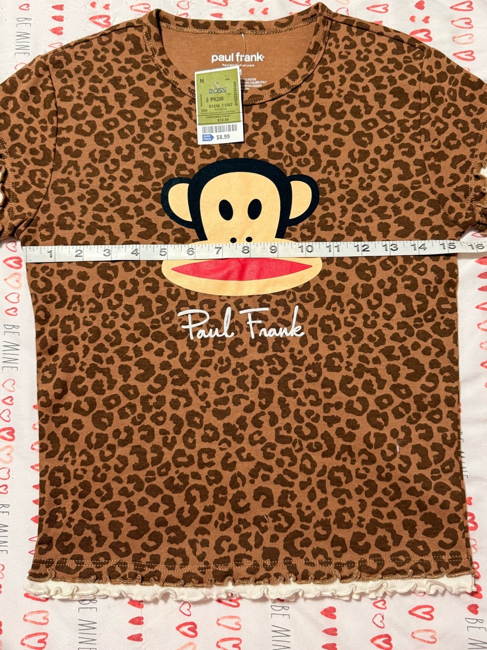 Paul Frank Leopard Print Monkey Top